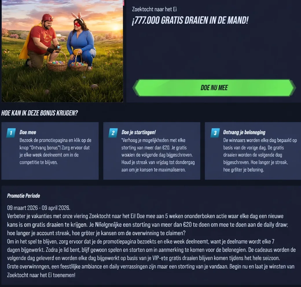 Bonussen Met Veilige Voorwaarden vanaf €20 Bonussen Met Veilige Voorwaarden vanaf €20